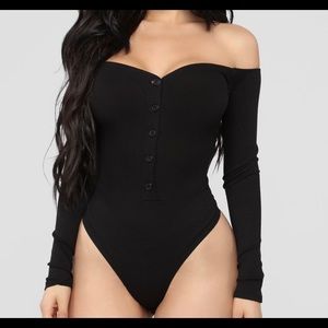 Fool In Love Off The Shoulder Bodysuit